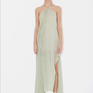 Jacquemus la robe spiaggia asymmetric halter dress